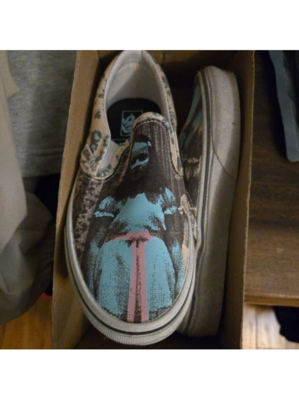 Vans Slip On Horror Pack Women Size 5 Grady Twins The Shining 0826 - Picture 7 of 8